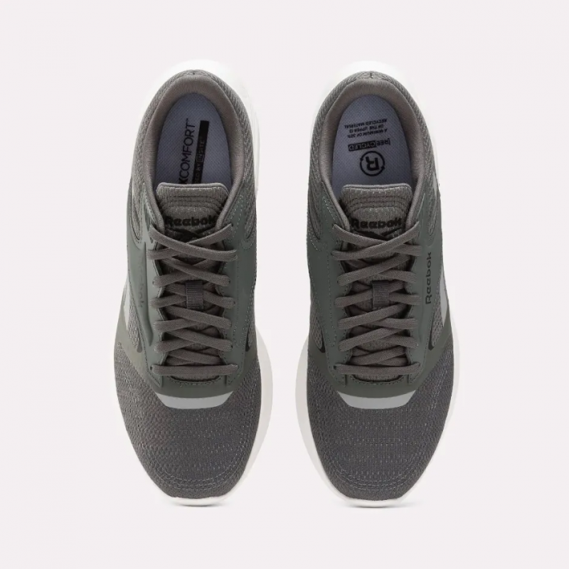 Reebok Mens' Energen Tech 2 Running Shoes - حذاء ريبوك اينيرجن تيك 2 للرجال لون رمادي ونعل ابيض