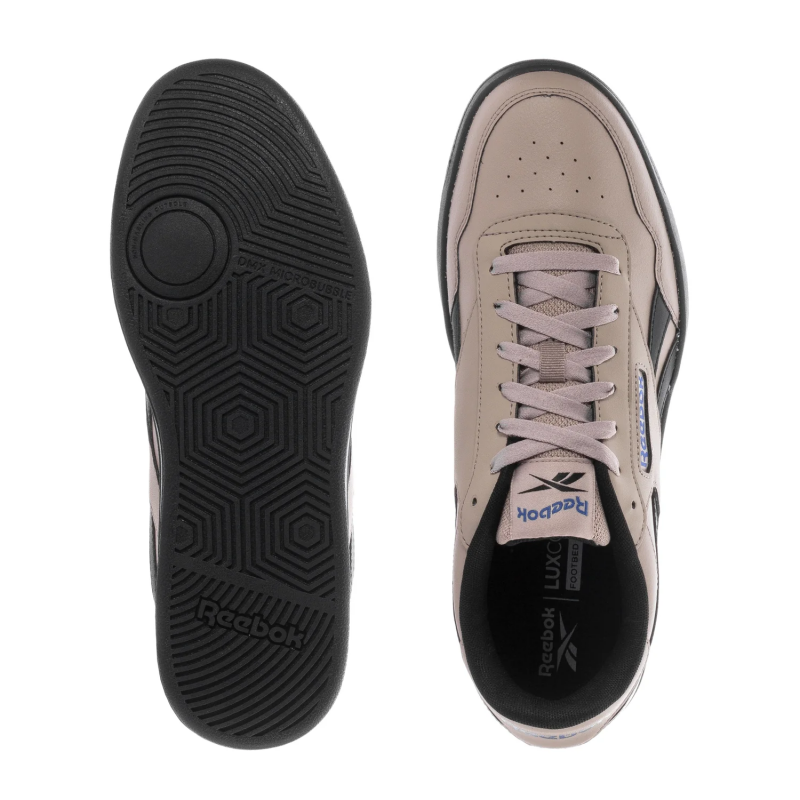 Reebok Mens' Court Advance Shoes - حذاء ريبوك كورت ادفانس للرجال لون بيج وأسود