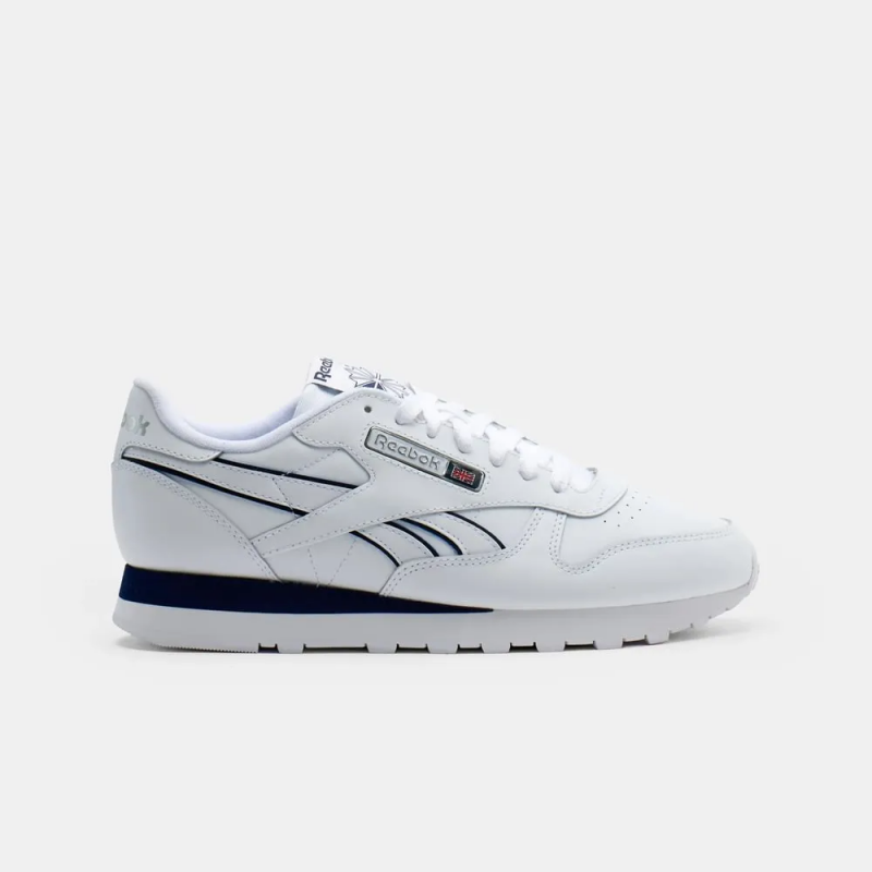 Reebok Mens' Classic Leather Shoes - حذاء ريبوك كلاسيك ليذر للرجال لون أبيض