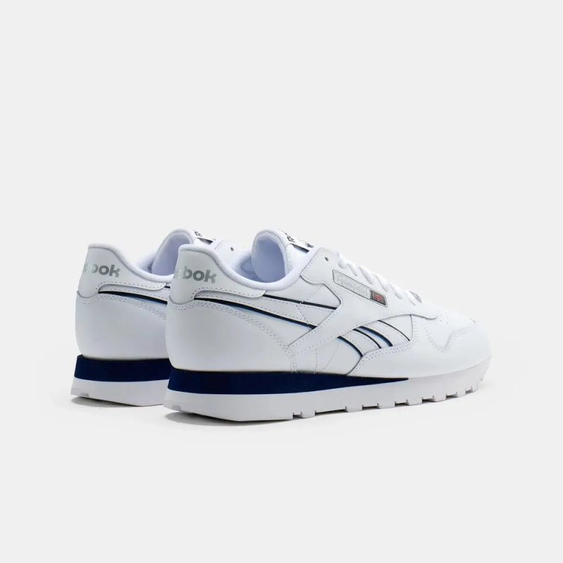 Reebok Mens' Classic Leather Shoes - حذاء ريبوك كلاسيك ليذر للرجال لون أبيض
