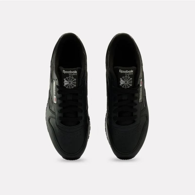 Reebok Mens' Classic Leather Shoes - حذاء ريبوك كلاسيك ليذر للرجال لون أسود