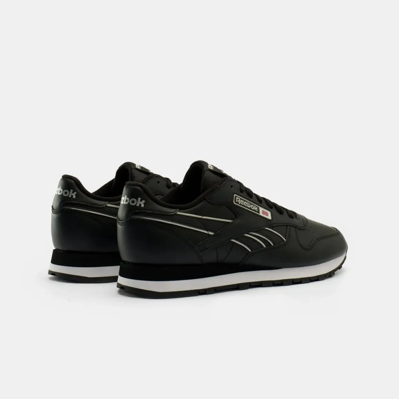 Reebok Mens' Classic Leather Shoes - حذاء ريبوك كلاسيك ليذر للرجال لون أسود