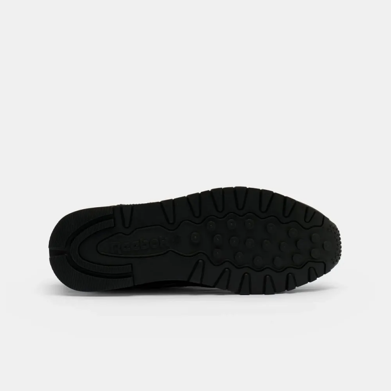 Reebok Mens' Classic Leather Shoes - حذاء ريبوك كلاسيك ليذر للرجال لون أسود