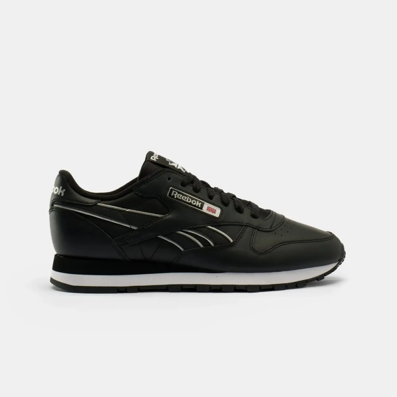 Reebok Mens' Classic Leather Shoes - حذاء ريبوك كلاسيك ليذر للرجال لون أسود
