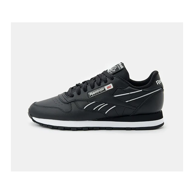 Reebok Mens' Classic Leather Shoes - حذاء ريبوك كلاسيك ليذر للرجال لون أسود