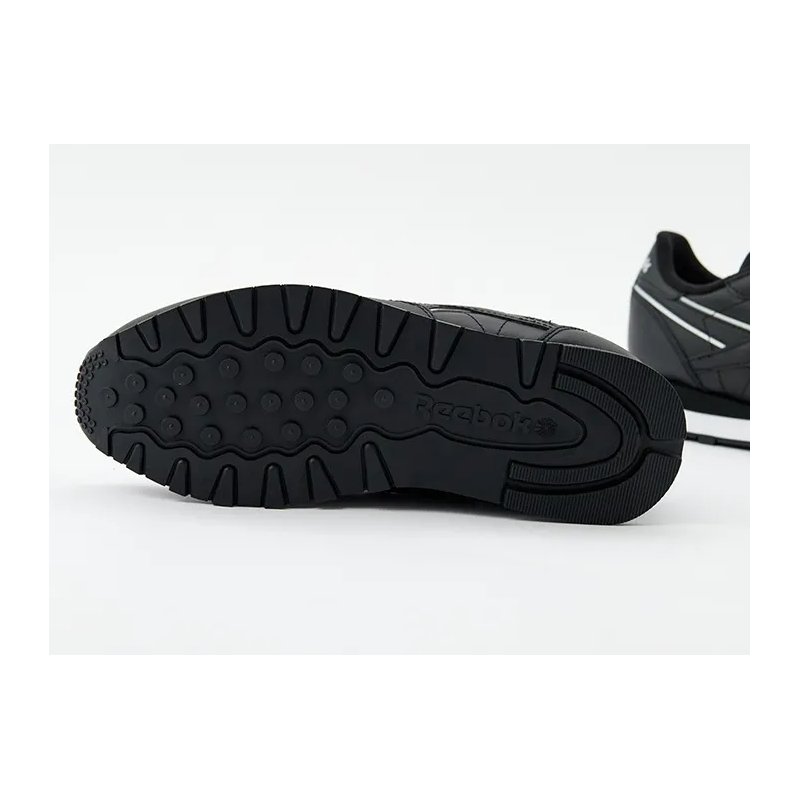 Reebok Mens' Classic Leather Shoes - حذاء ريبوك كلاسيك ليذر للرجال لون أسود