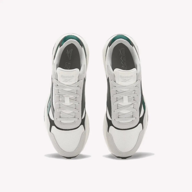 Reebok Mens' Glide DMX Shoes - حذاء ريبوك جلايد دي ام اكس للرجال لون رمادي واخضر
