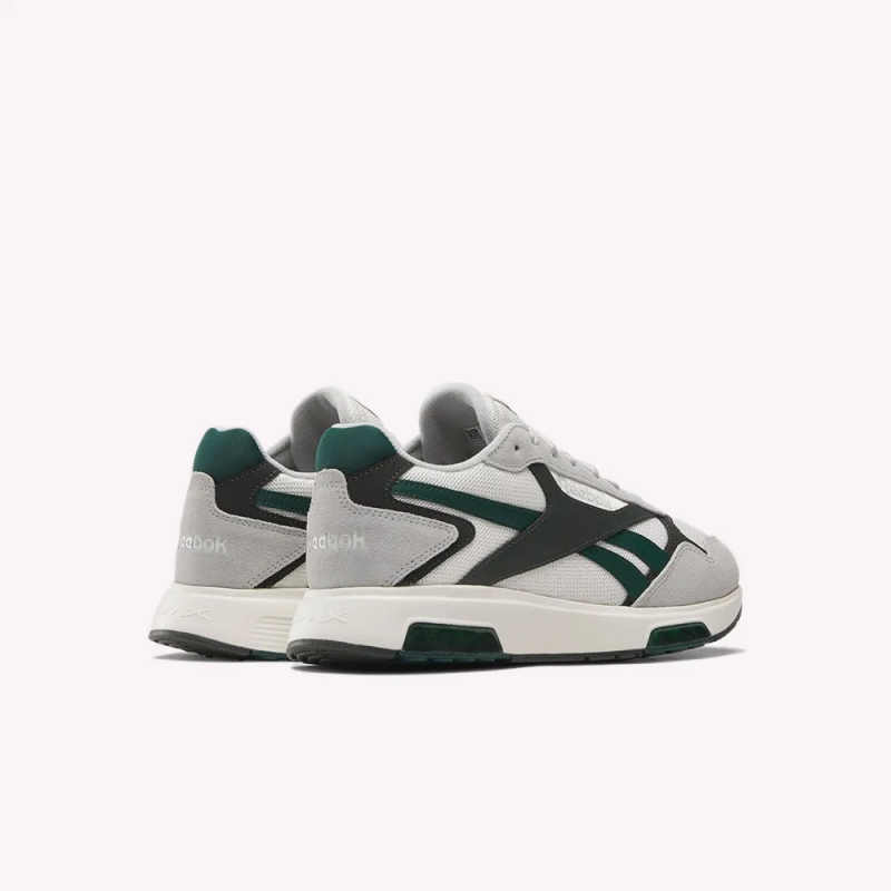 Reebok Mens' Glide DMX Shoes - حذاء ريبوك جلايد دي ام اكس للرجال لون رمادي واخضر