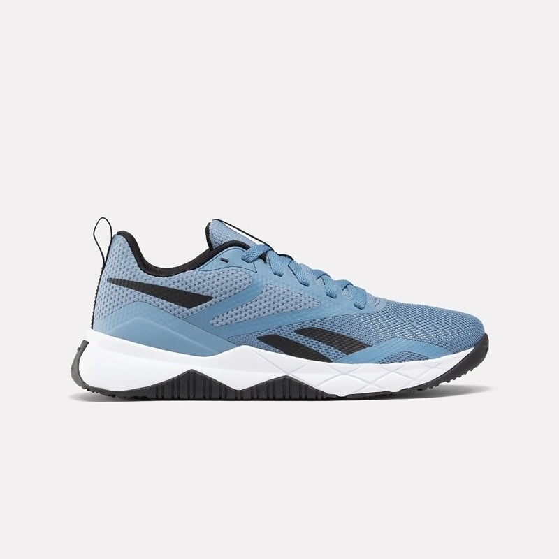Reebok Mens' NFX Training Shoes - حذاء ريبوك ان اف اكس للرجال لون أزرق ونعل ابيض