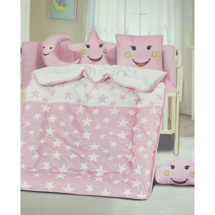 حرام للأطفال 7 قطع لون زهري فاتح 100*150 سم