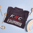 بلوزة للأطفال صوف لون بنفسجي بتصميم KMC