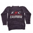 بلوزة للأطفال صوف لون بنفسجي بتصميم KMC