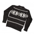 بلوزة صوف للأطفال لون أًسود و أبيض