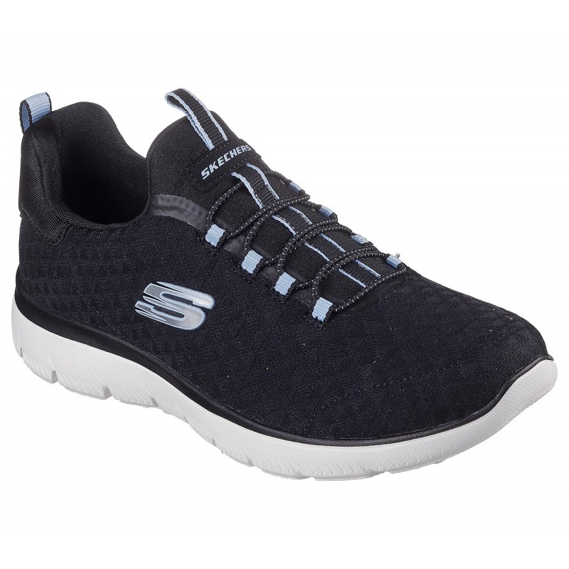 حذاء سكيتشرز سوميتس -بيكسي للنساء لون أسود ونعل أبيض -Skechers Women's Summits - Pixi Shoes