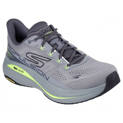 حذاء سكيتشرز ماكس كوشينينغ للرجال لون رمادي -Skechers Men's Max Cushioning Propulsion Shoes