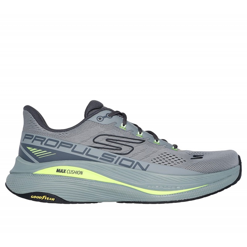 حذاء سكيتشرز ماكس كوشينينغ للرجال لون رمادي -Skechers Men's Max Cushioning Propulsion Shoes