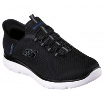 Skechers Men's Slip-ins: Summits - High Range Shoes - حذاء سكيتشرز سليب ان: سوميتس– هاي رينج للرجال لون أسود