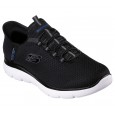 Skechers Men's Slip-ins: Summits - High Range Shoes - حذاء سكيتشرز سليب ان: سوميتس– هاي رينج للرجال لون أسود