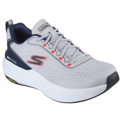 Skechers Mens' Max Cushioning Suspension Shoes- حذاء سكيتشرز ماكس كوشينغ سوسبينشن للرجال لون رمادي