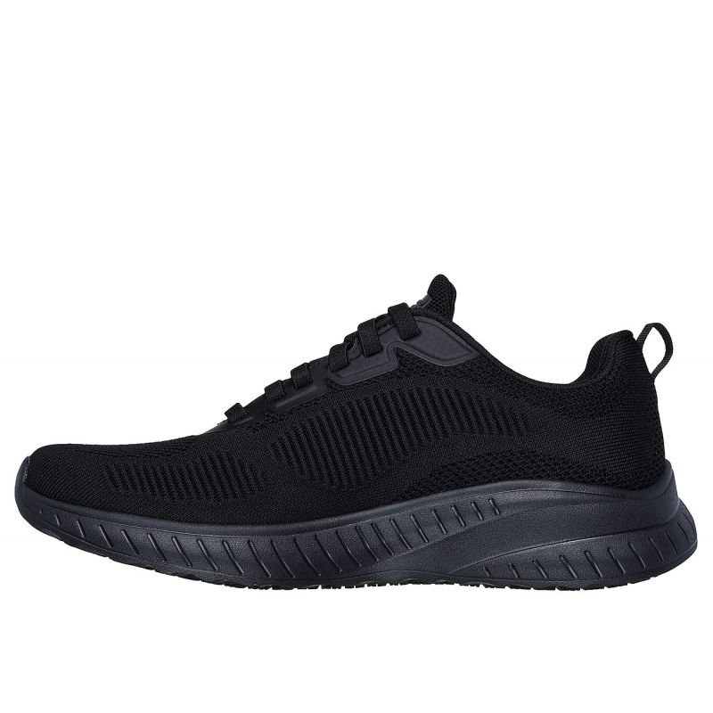 Skechers Mens' Work Relaxed Fit: Squad Chaos Slip Resistant - Fellker Shoes - حذاء سكيتشرز ورك ريلاكس فيت: سكواد للرجال لون أسود