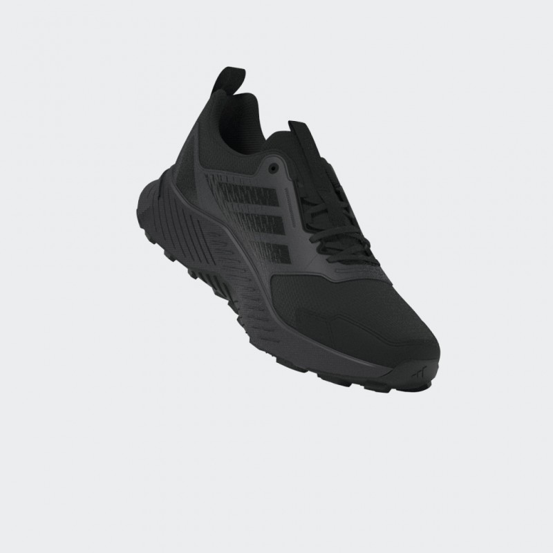 adidas Mens' Tracefinder Trail Running Shoes - Black