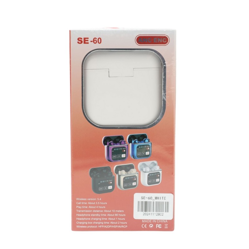 BT 60-SE ANC ENC Headphones Color White