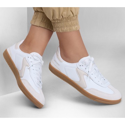 Skechers Women's Hotshot - Kickoff Shoes - حذاء سكيتشرز هوت شوت كي اوف للنساء لون أبيض