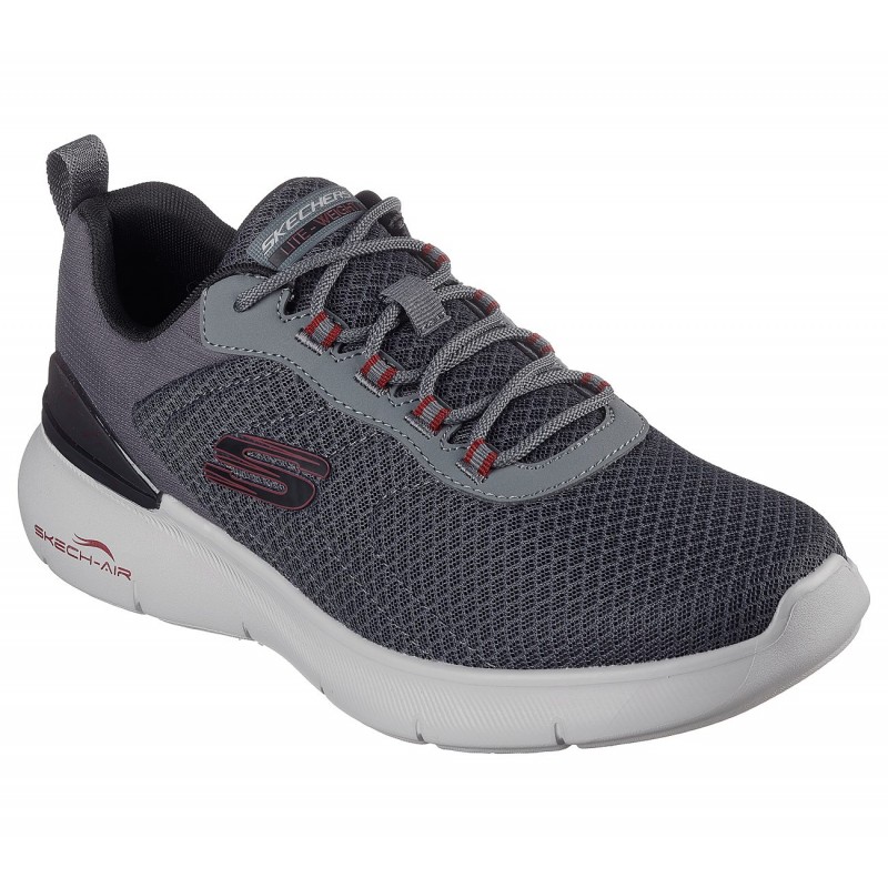 Skechers Mens' Skech-Air Dynamight 2.0 - Durron Shoes - حذاء سكيتشرز سكيتش اير دايانميت 2.0 للرجال لون رمادي