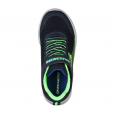 Skechers Kid's Microspec - Navy Lime Shoes - حذاء سكيتشرز ميكرو سبيس للأطفال لون كحلي ورمادي