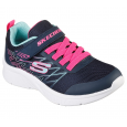 Skechers Kid's Microspec - Bold Delight Shoes -  حذاء سكيتشرز ميكرو سبيس للأطفال لون كحلي وفوشي