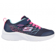 Skechers Kid's Microspec - Bold Delight Shoes -  حذاء سكيتشرز ميكرو سبيس للأطفال لون كحلي وفوشي