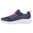 Skechers Kid's Microspec - Bold Delight Shoes -  حذاء سكيتشرز ميكرو سبيس للأطفال لون كحلي وفوشي