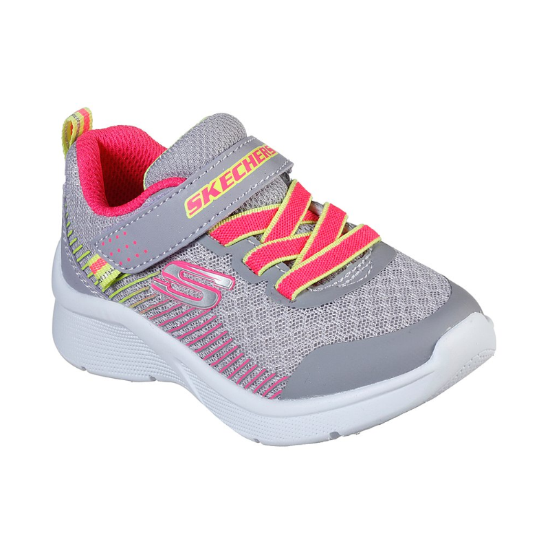 Skechers Kid's Microspec - Bright Runner Shoes - حذاء سكيتشرز ميكرو سبيس- برايت راننر للأطفال لون رمادي