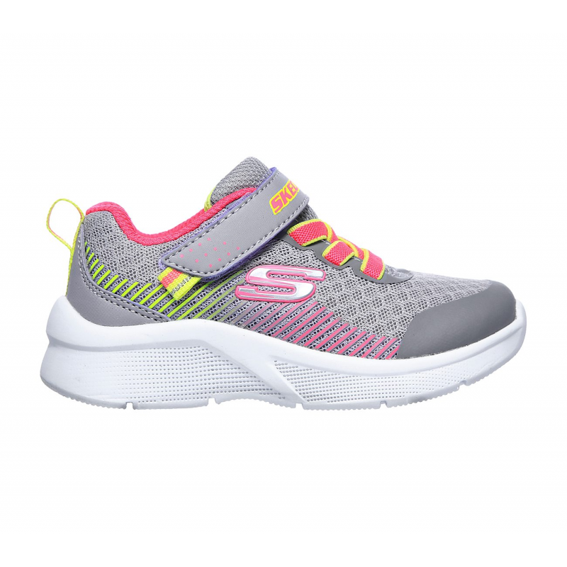 Skechers Kid's Microspec - Bright Runner Shoes - حذاء سكيتشرز ميكرو سبيس- برايت راننر للأطفال لون رمادي