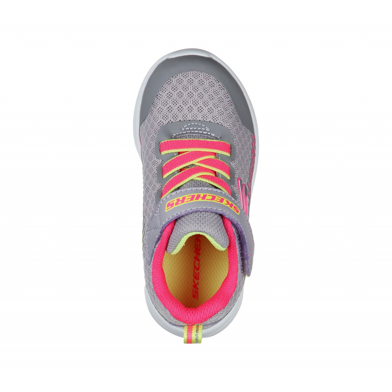 Skechers Kid's Microspec - Bright Runner Shoes - حذاء سكيتشرز ميكرو سبيس- برايت راننر للأطفال لون رمادي