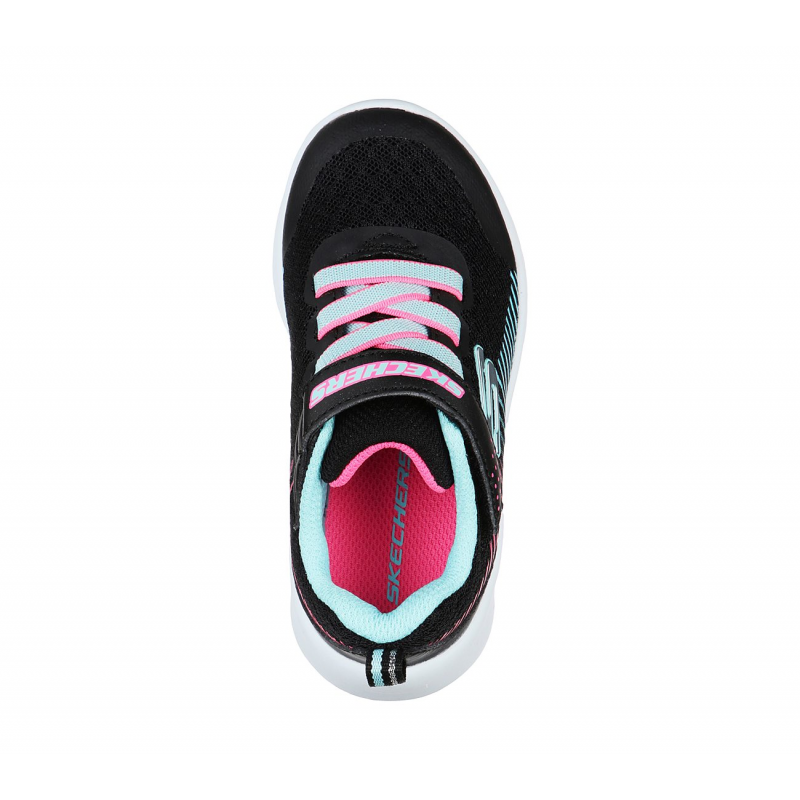 Skechers Kid's Microspec - Bright Runner Shoes - حذاء سكيتشرز ميكرو سبيس- برايت راننر للأطفال لون أسود