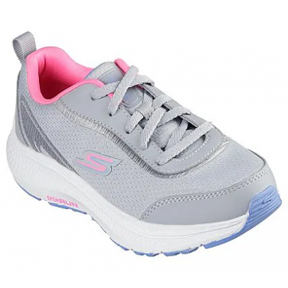 Skechers Go Run Consistent 2.0 - Endless Speed Shoes - حذاء سكيتشرز جو رن كونستنت 2.0 لون رمادي وزهري