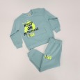 طقم للأطفال قطعتين لون أزرق