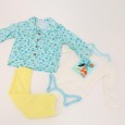 طقم 3 قطع للأطفال لون أزرق فاتح و أصفر