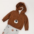 طقم 3 قطع للأطفال لون بني ورمادي