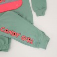بجامة للأطفال قطعتين لون أخضر بتصميم Candy Girl