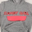 بجامة للأطفال قطعتين لون سكني بتصميم Candy Girl