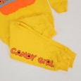 بجامة للأطفال قطعتين لون أصفر بتصميم Candy Girl