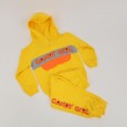بجامة للأطفال قطعتين لون أصفر بتصميم Candy Girl