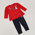 طقم قطعتين للأطفال لون أحمر