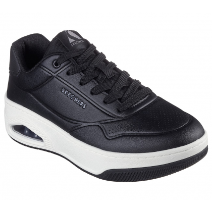 Skechers Men's Uno Court Shoes - حذاء سكيتشرز أونو- كورت للرجال لون اسود ونعل أبيض