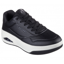Skechers Men's Uno Court Shoes - حذاء سكيتشرز أونو- كورت للرجال لون اسود ونعل أبيض