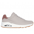 Skechers Men's Uno - Suited On Air Shoes - حذاء سكيتشرز أونو- سوتيود أون اير للرجال لون بيج ونعل أبيض