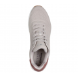 Skechers Men's Uno - Suited On Air Shoes - حذاء سكيتشرز أونو- سوتيود أون اير للرجال لون بيج ونعل أبيض