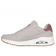 Skechers Men's Uno - Suited On Air Shoes - حذاء سكيتشرز أونو- سوتيود أون اير للرجال لون بيج ونعل أبيض
